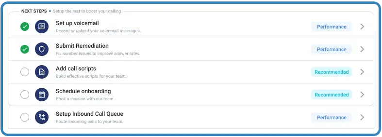 onboarding steps