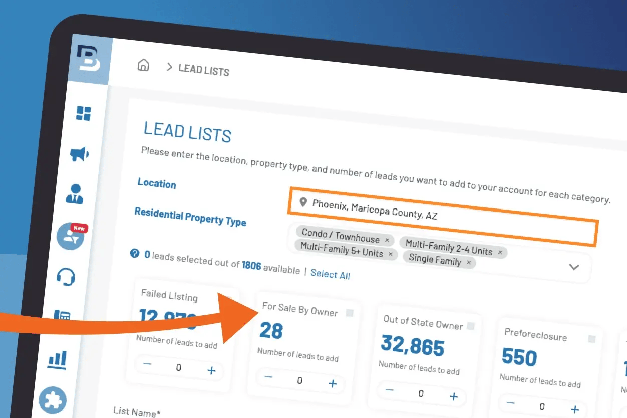 FSBO lead list in BatchDIaler