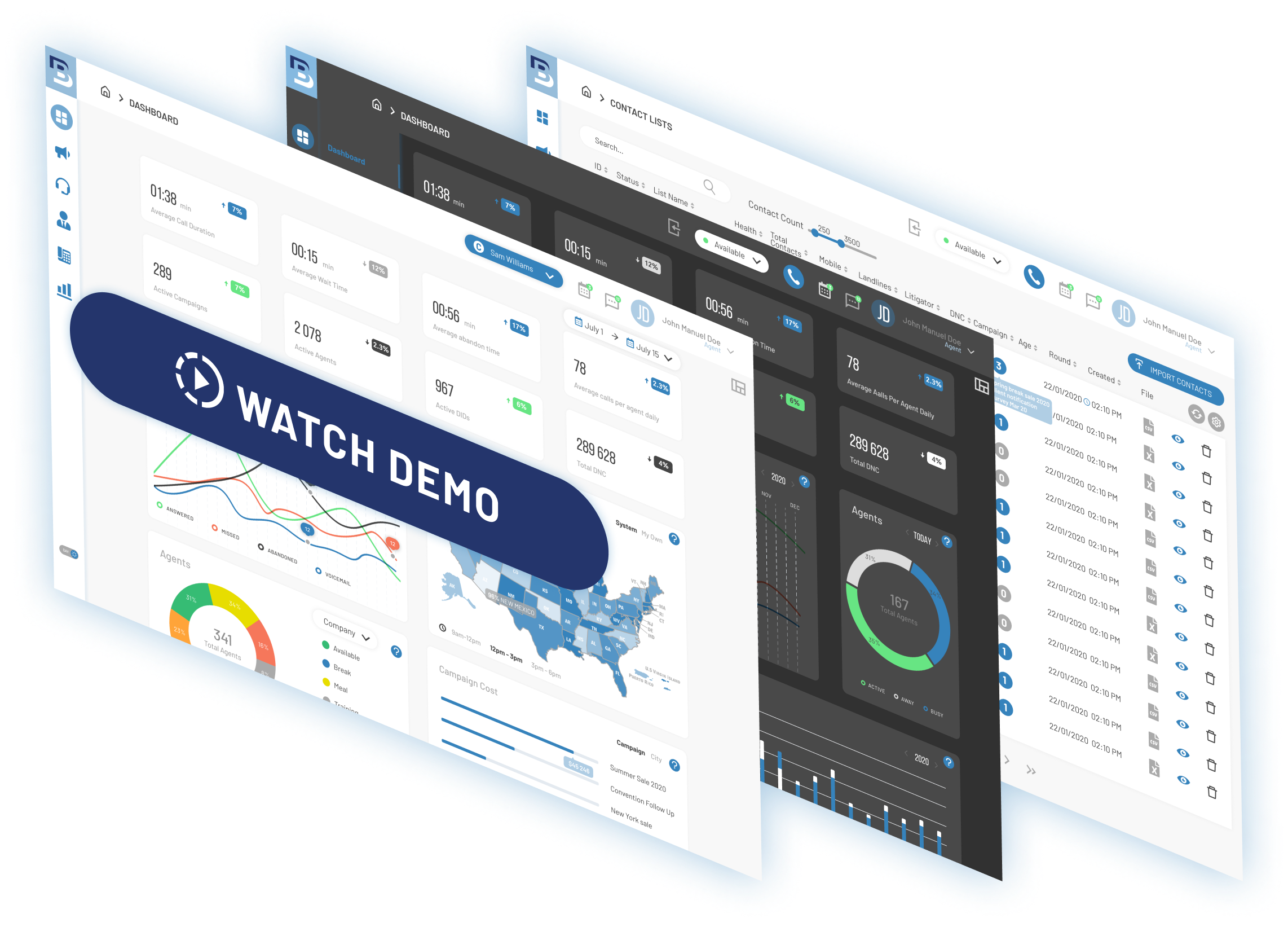 images of batch platform with watch demo button