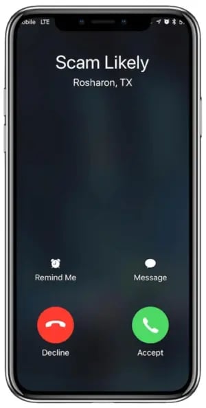 Scam Likely on Mobile Phone