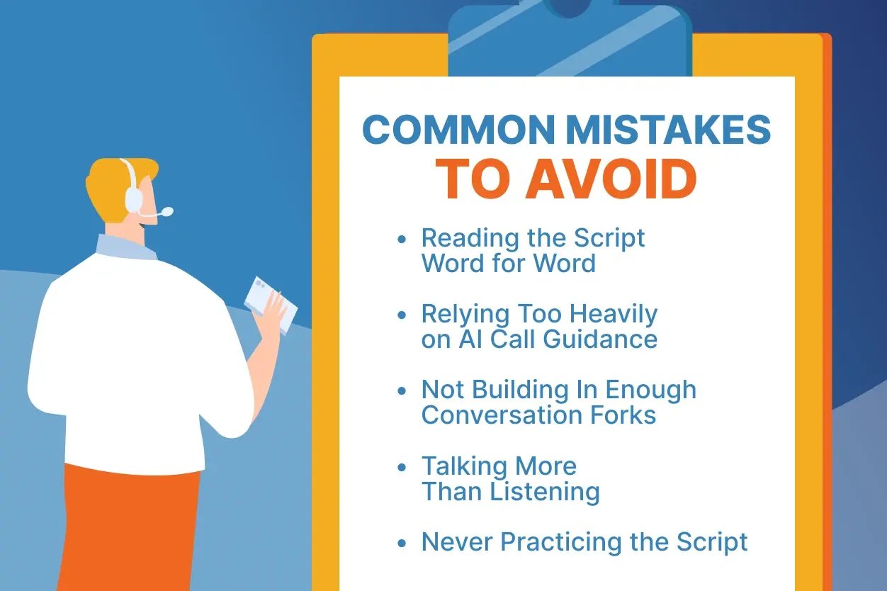 Infographics highlighting mistakes to avoid. (Each titles)