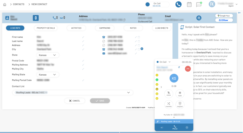 Batchdialer predictive dialer dashboard