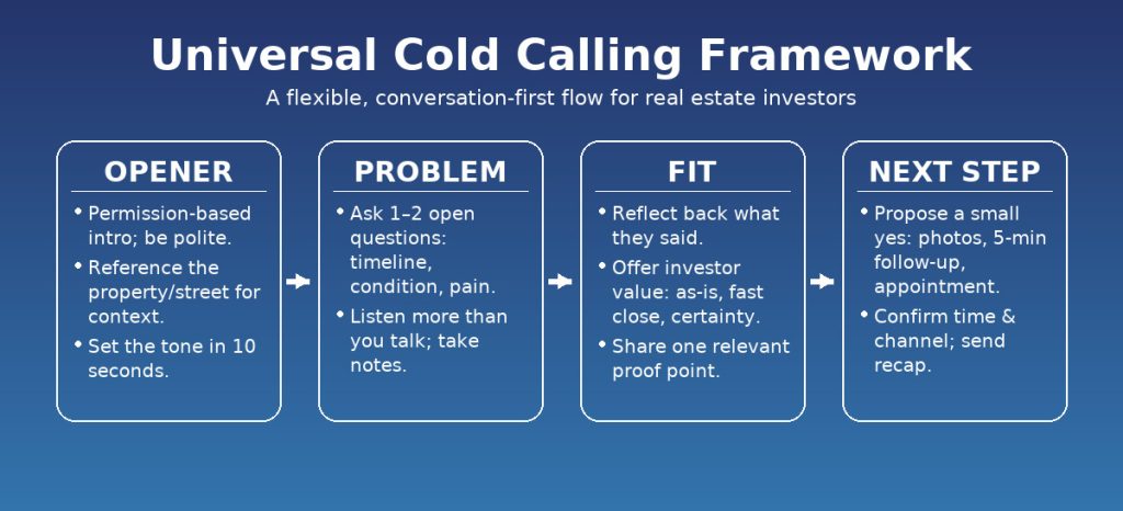 Universal cold calling framework