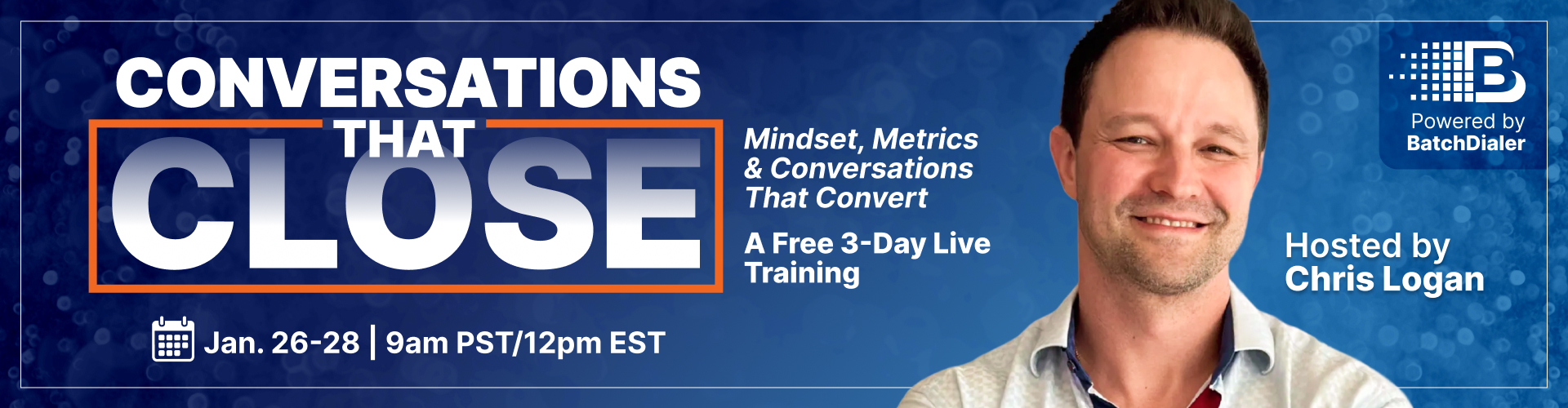 Conversations the close - Hosted by Chris Logan