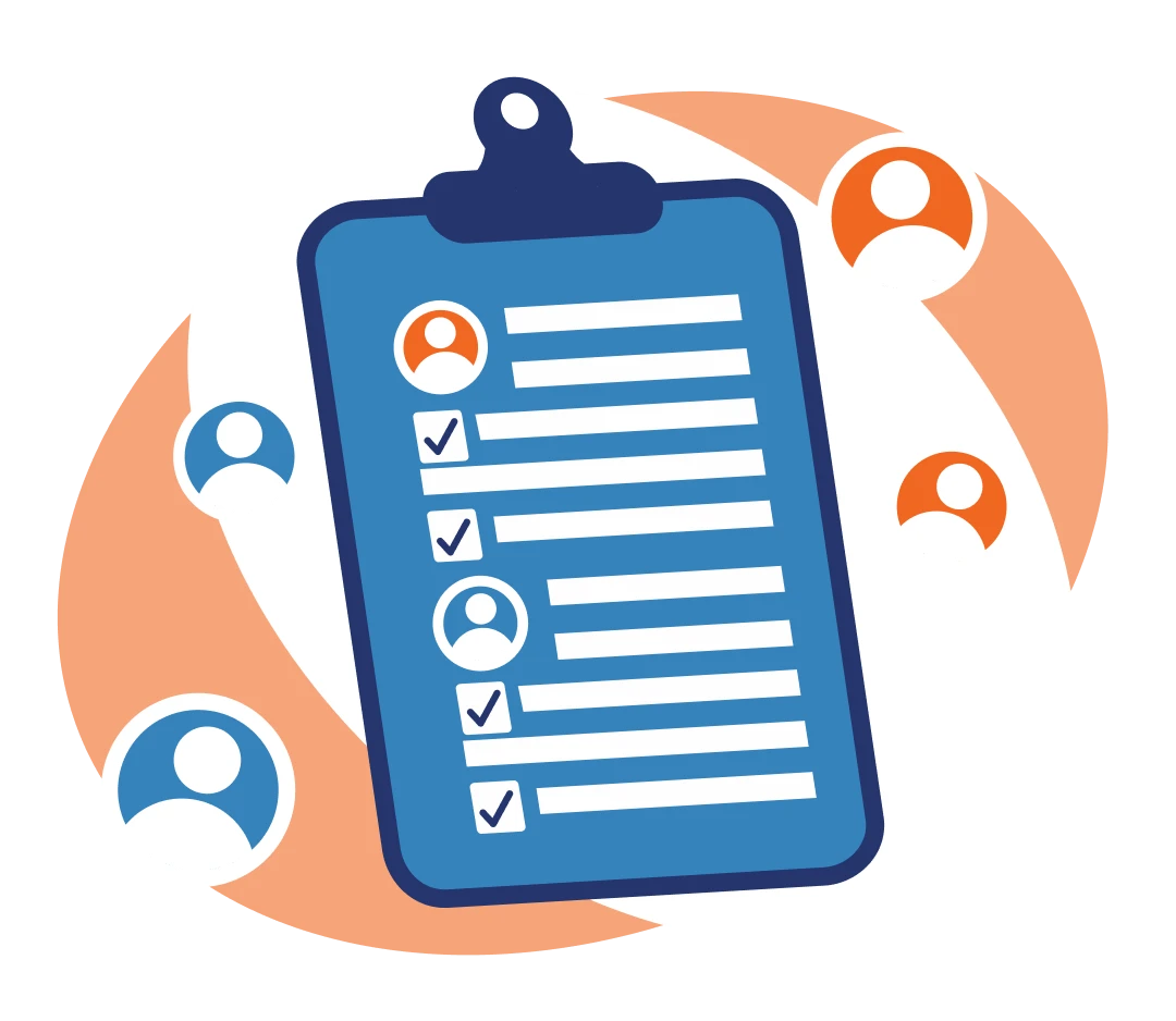 Built in lead lists right were you dial.