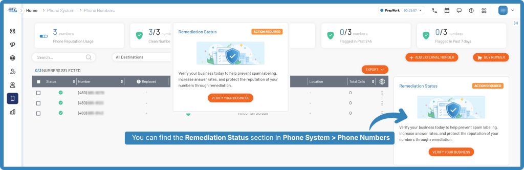 business remediation screen
