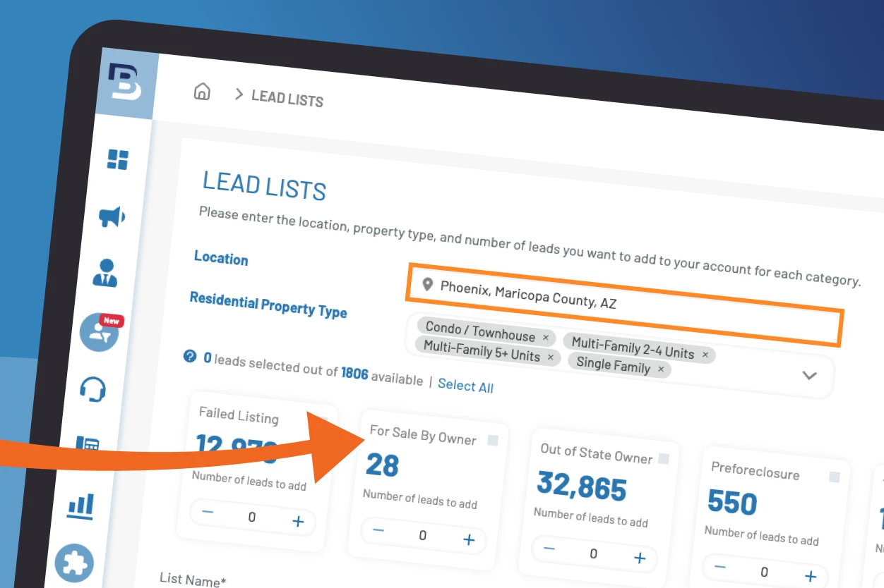 FSBO lead list in BatchDIaler