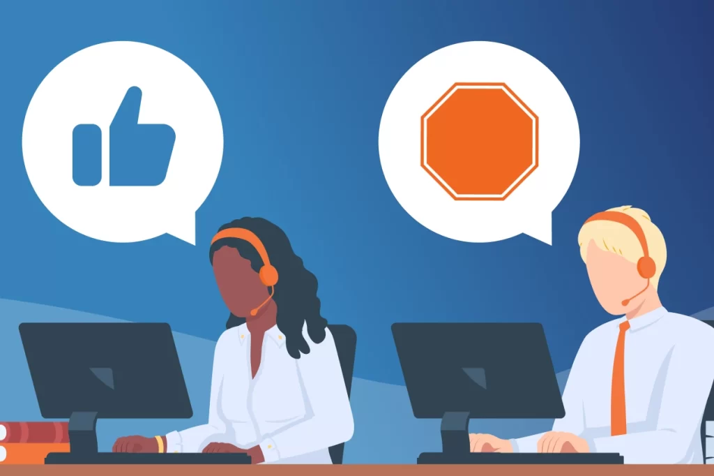 Call center agents adding dispositions