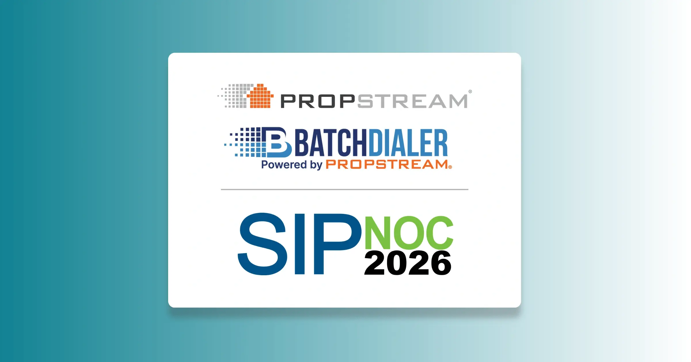 PropStream and BatchDialer announce their participation at SIPNOC 2026, taking place September 15–16 at the Hyatt Regency Dulles in Herndon, Virginia.